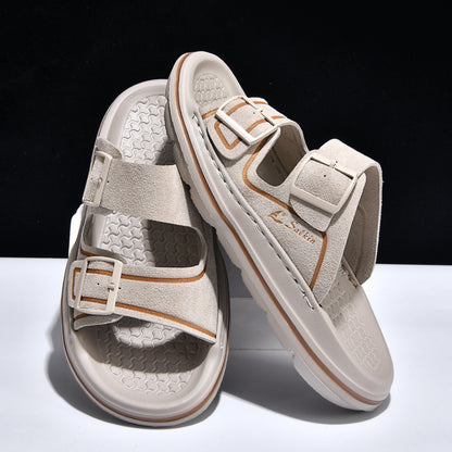 One-word Slide Thick-soled Non-slip Beach Shoes
