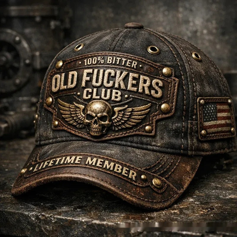 Korean-style Versatile Vintage Distressed English Baseball Cap