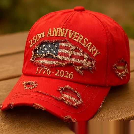 Korean-style Versatile Vintage Distressed English Baseball Cap