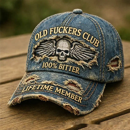 Korean-style Versatile Vintage Distressed English Baseball Cap