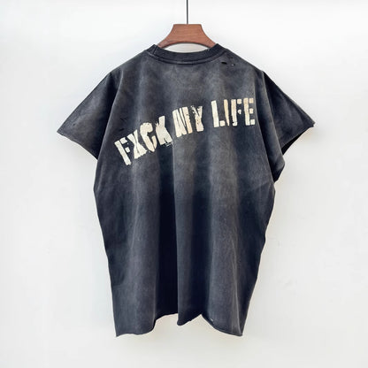 Punk Art Pattern Crewneck Short-sleeve Pullover