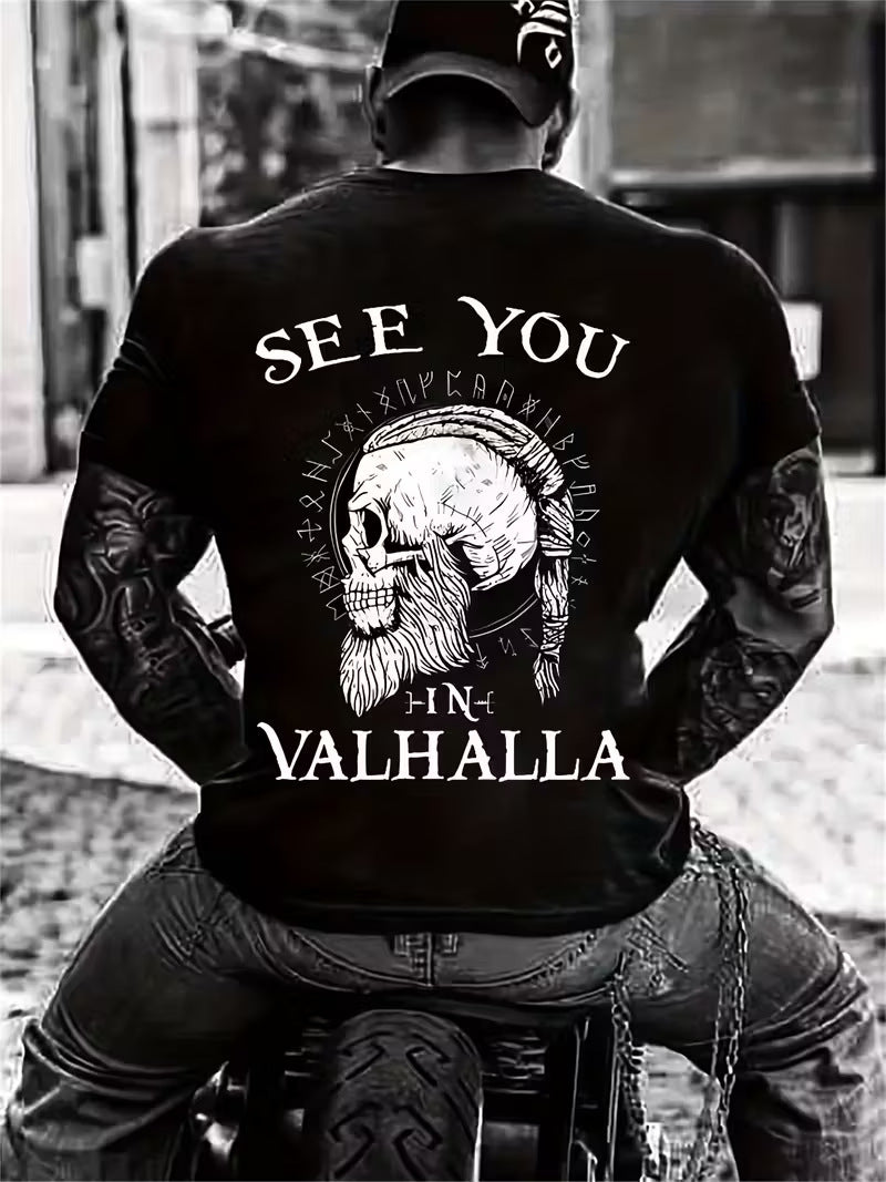 3D Digital-Print Casual Mens Top