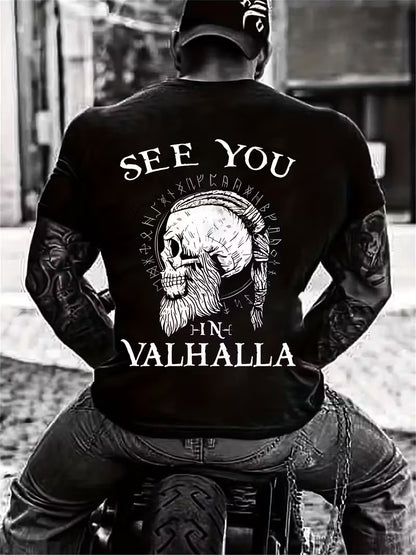 3D Digital-Print Casual Mens Top