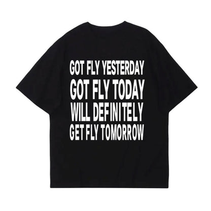 Letter Vintage Print Top Gothic Streetwear T-shirt