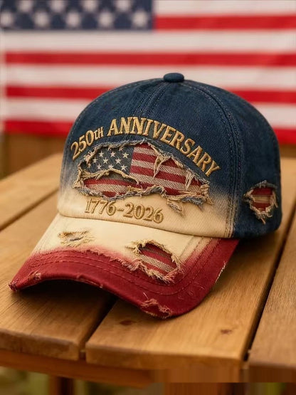 Korean-style Versatile Vintage Distressed English Baseball Cap