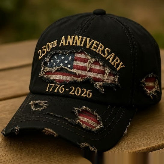 Korean-style Versatile Vintage Distressed English Baseball Cap