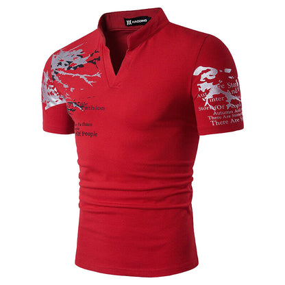 Mens Digital-Print Short-Sleeve Shirt