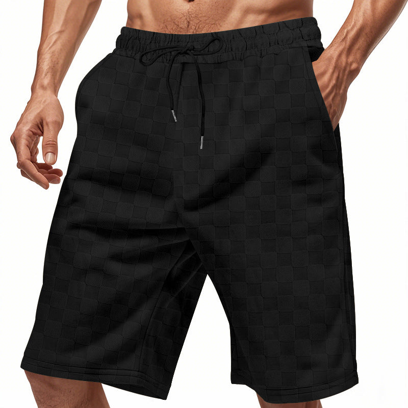 Men's Loose-fitting Casual Heavyweight Jacquard Shorts