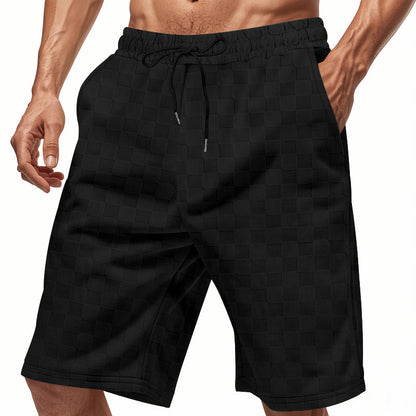 Men's Loose-fitting Casual Heavyweight Jacquard Shorts