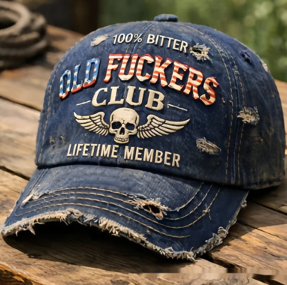 Korean-style Versatile Vintage Distressed English Baseball Cap