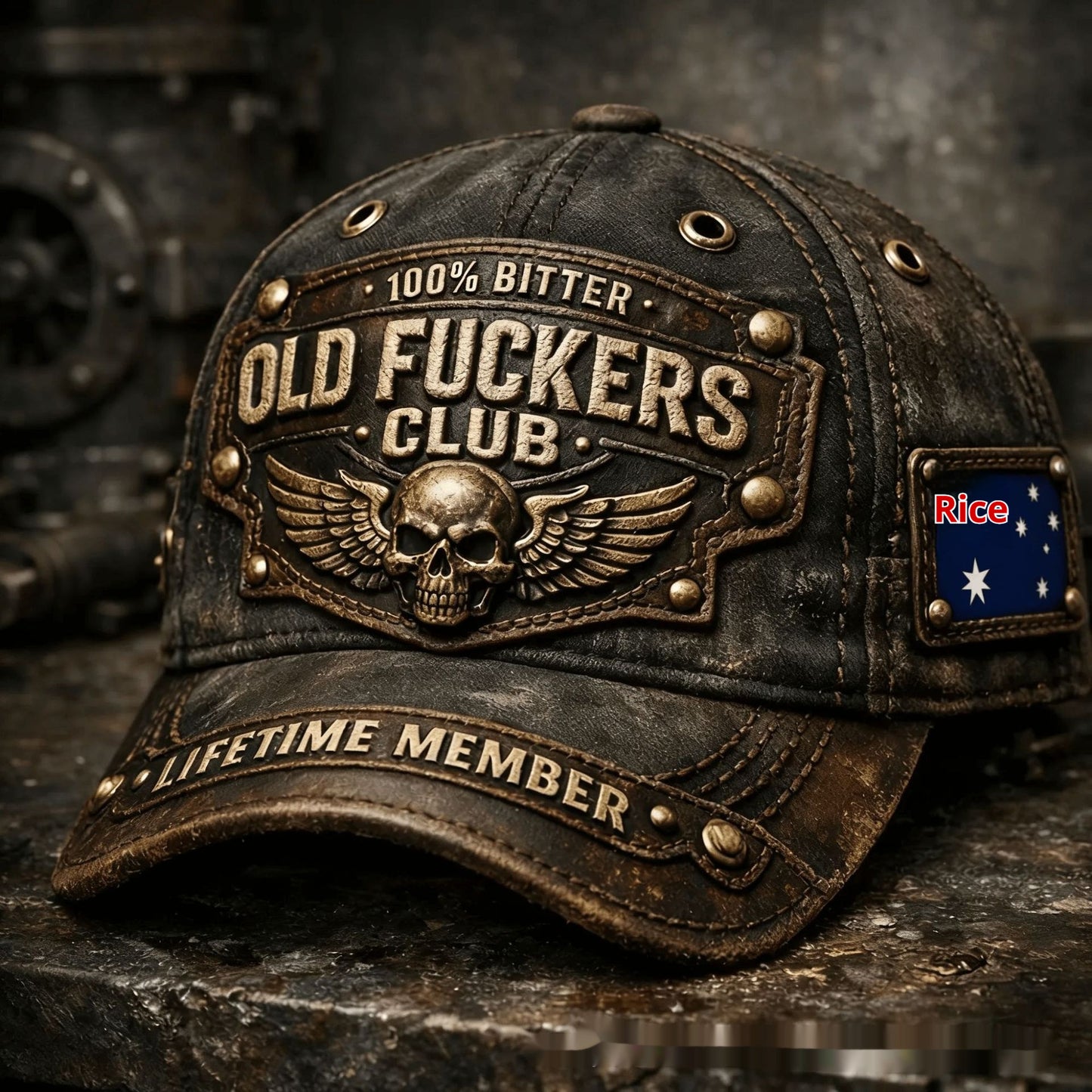 Korean-style Versatile Vintage Distressed English Baseball Cap