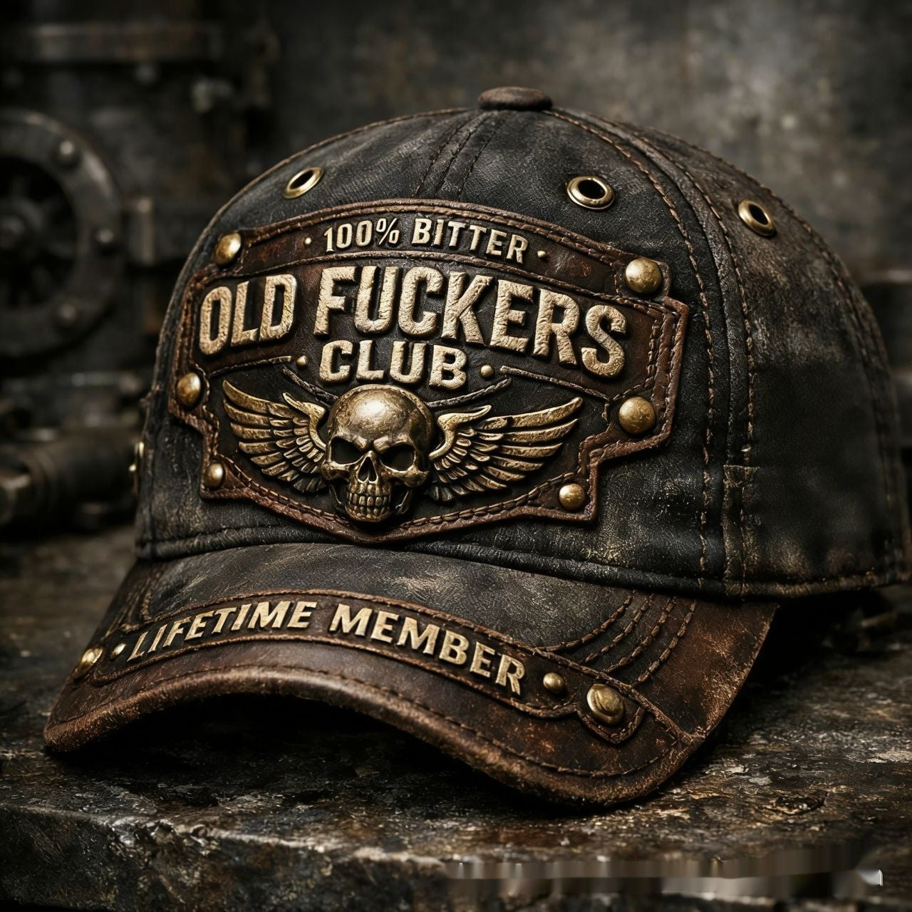 Korean-style Versatile Vintage Distressed English Baseball Cap