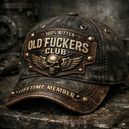 Korean-style Versatile Vintage Distressed English Baseball Cap