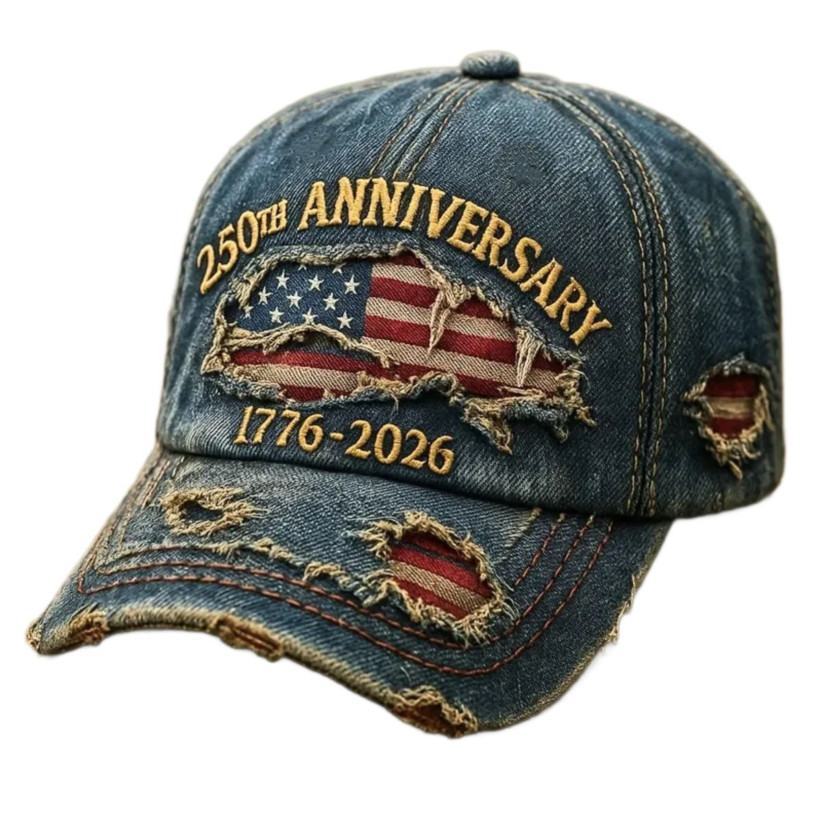 Korean-style Versatile Vintage Distressed English Baseball Cap
