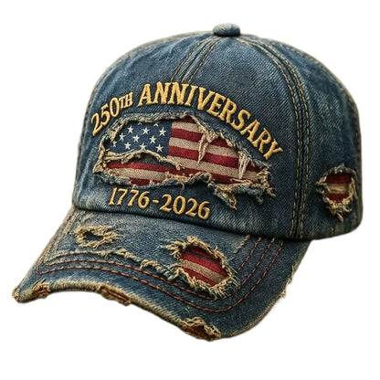 Korean-style Versatile Vintage Distressed English Baseball Cap