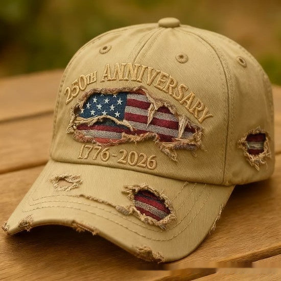 Korean-style Versatile Vintage Distressed English Baseball Cap