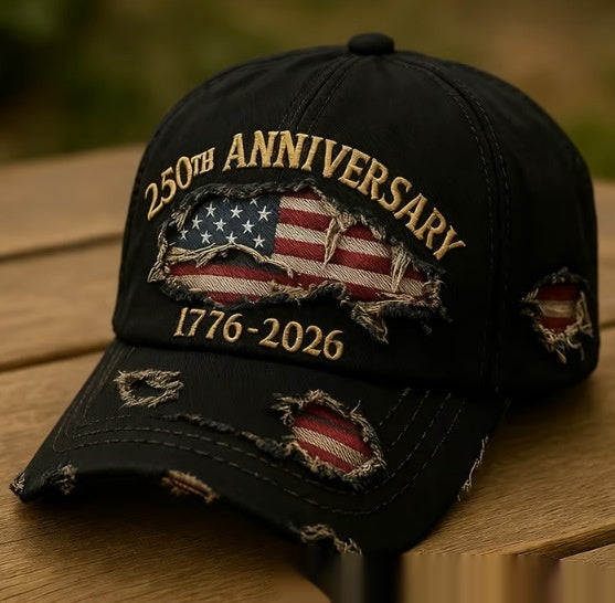 Korean-style Versatile Vintage Distressed English Baseball Cap