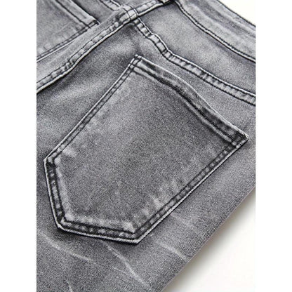 Men's Fashionable Gray Stretch Denim Jeans