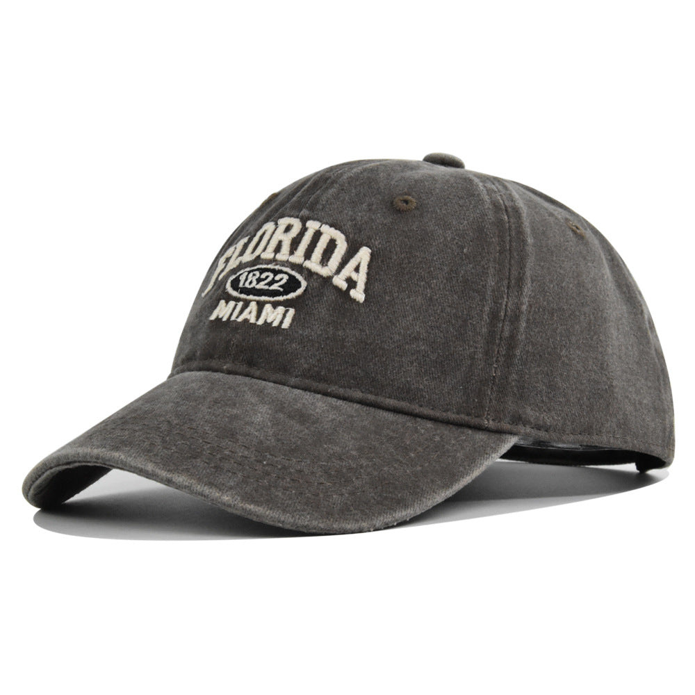 Retro Versatile Embroidered Baseball Cap