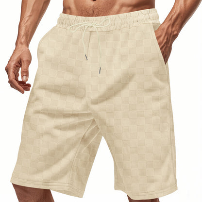 Men's Loose-fitting Casual Heavyweight Jacquard Shorts